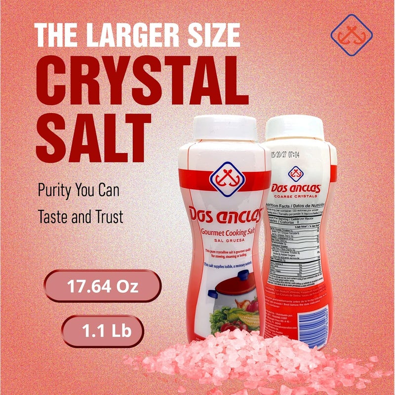 Dos Anclas Gourmet Cooking Salt Coarse Crystals - 2 Pack - Image 2